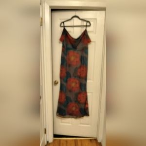 Multi color flowered dress